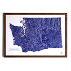Washington Hydrological - 3D Raised Relief Map - Muir Way - 3D