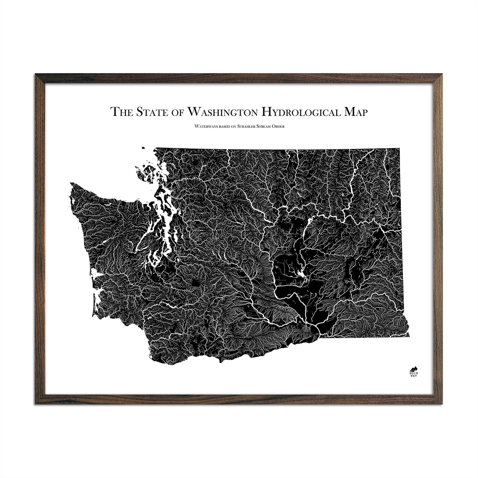 Washington Hydrological Map - Muir Way - Hydrology