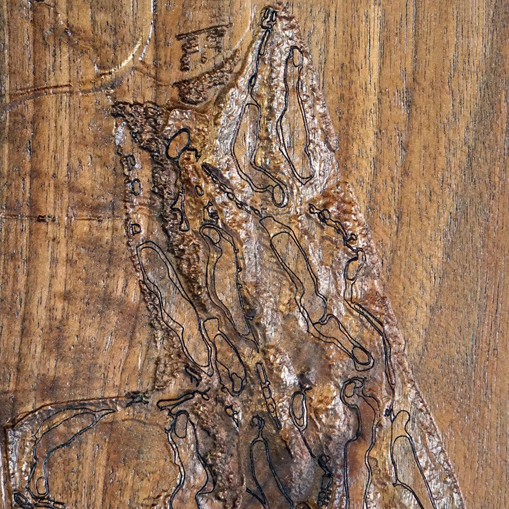 Whistling Straits, Wisconsin – 3D Wood - Carved Map - Muir Way - Custom