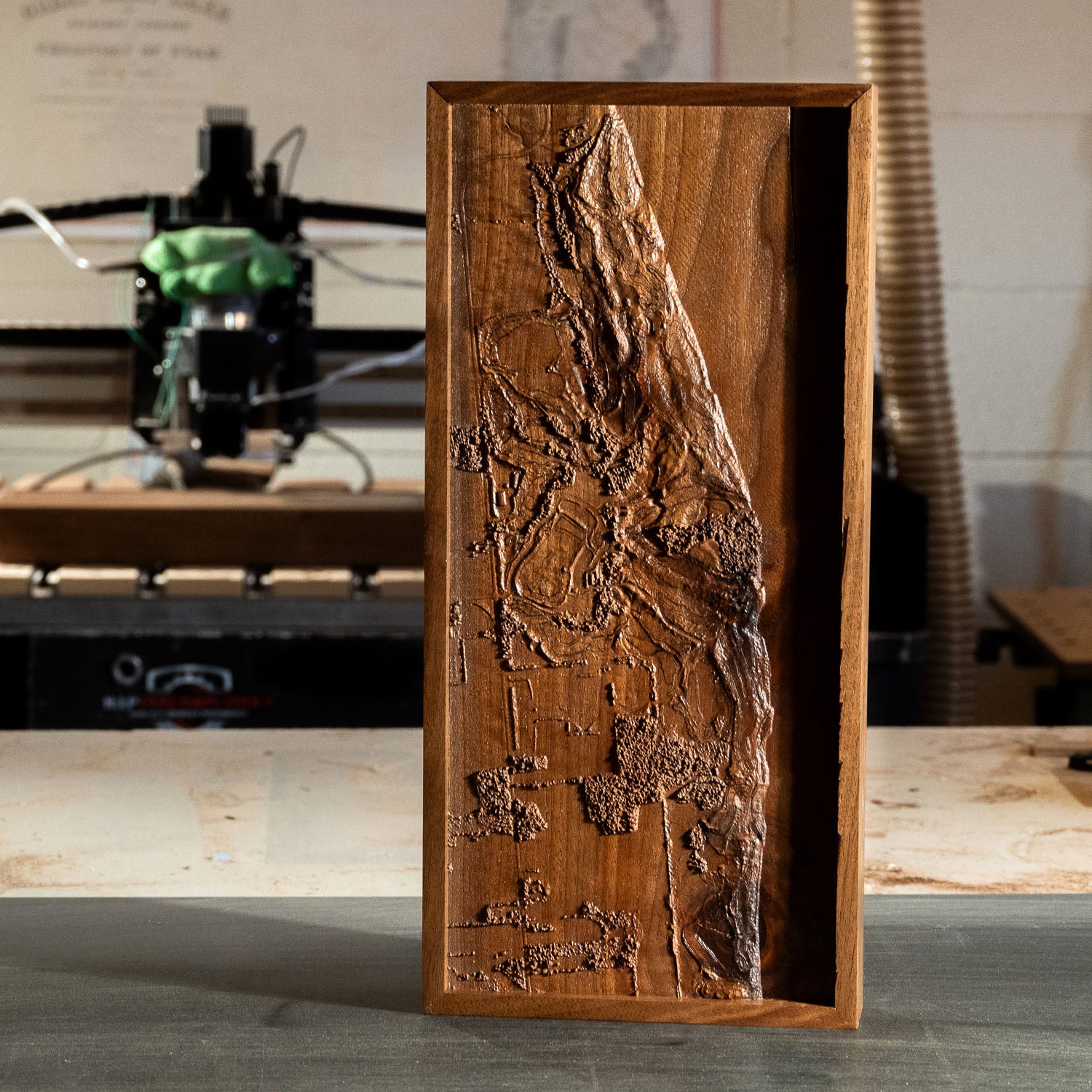 Whistling Straits, Wisconsin – 3D Wood - Carved Map - Muir Way - Custom