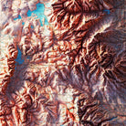 Wyoming 1980 Shaded Relief Map - Muir Way - Vintage Relief