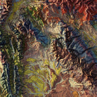 Wyoming 1985 Shaded Relief Map - Muir Way - Vintage Relief