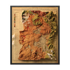 Yellowstone 1878 Shaded Relief Map - Muir Way - Vintage Relief