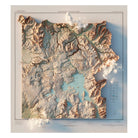 Yellowstone 1961 Shaded Relief Map - Muir Way - Vintage Relief