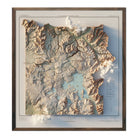 Yellowstone 1961 Shaded Relief Map - Muir Way - Vintage Relief