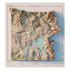 Yellowstone 1961 Shaded Relief Map - Muir Way - Vintage Relief