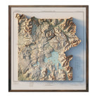 Yellowstone 1961 Shaded Relief Map - Muir Way - Vintage Relief