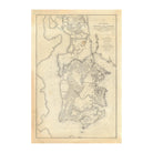 Yorktown to Williamsburg - Muir Way - Vintage Map