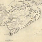 Yorktown to Williamsburg - Muir Way - Vintage Map
