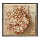 Yosemite 1910 Shaded Relief Map - Muir Way - Vintage Relief