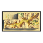 Yosemite Valley 1930 Shaded Relief Map - Muir Way - Vintage Relief