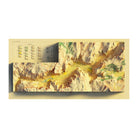 Yosemite Valley 1930 Shaded Relief Map - Muir Way - Vintage Relief