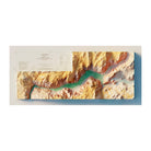 Yosemite Valley 1970 Shaded Relief Map - Muir Way - Vintage Relief