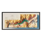 Yosemite Valley 1970 Shaded Relief Map - Muir Way - Vintage Relief
