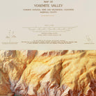 Yosemite Valley 1970 Shaded Relief Map - Muir Way - Vintage Relief