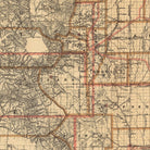 Colorado Territory 1876 Map - Muir Way - Vintage Map