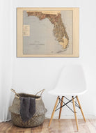 Florida State 1876 Map - Muir Way - Vintage Map