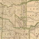 Indian Territory (Oklahoma) 1876 Map - Muir Way - Vintage Map