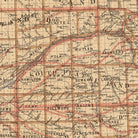 Nebraska State 1876 Map - Muir Way - Vintage Map