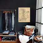 Utah Territory 1876 Map - Muir Way - Vintage Map