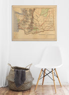 Washington Territory 1876 Map - Muir Way - Vintage Map
