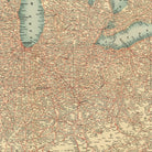 ABC Pathfinder Railway 1902 Map - Muir Way - Vintage Map