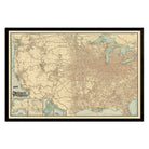 ABC Pathfinder Railway 1902 Map - Muir Way - Vintage Map