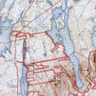 Acadia National Park 1942 Map - Muir Way - Vintage Map