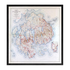 Acadia National Park 1942 Map - Muir Way - Vintage Map