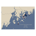 Acadia National Park Map - Muir Way - National Park