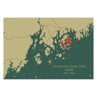 Acadia National Park Map - Muir Way - National Park