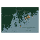 Acadia National Park Map - Muir Way - National Park