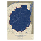 Adirondack Park Map - Muir Way - National Park