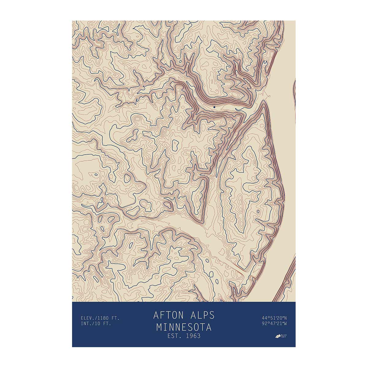 Afton Alps, Minnesota - Muir Way - TOPO Series