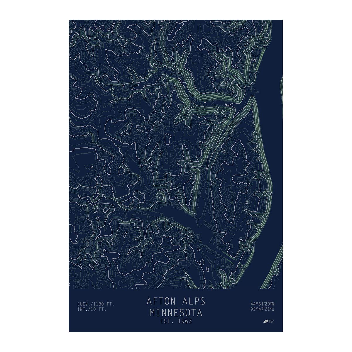 Afton Alps, Minnesota - Muir Way - TOPO Series