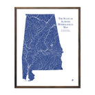 Alabama Hydrological Map - Muir Way - Hydrology