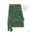 Alabama Hydrological Map - Muir Way - Hydrology