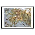 Alaska 1967 Pictorial Map - Muir Way - Vintage Map
