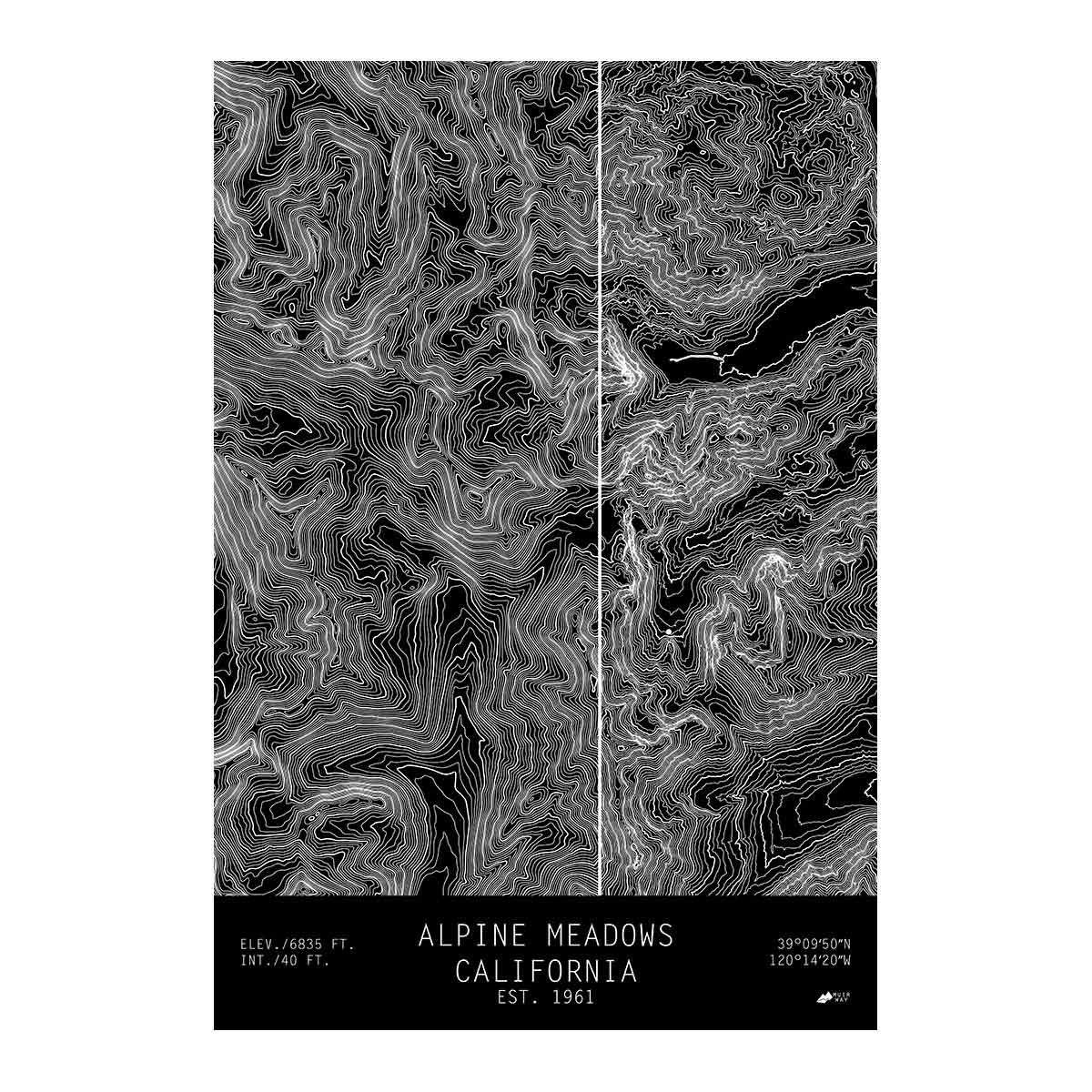 Alpine Meadows, California - Muir Way - TOPO Series