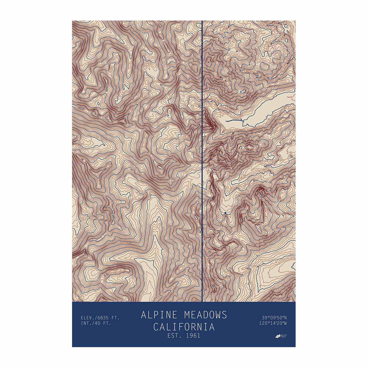 Alpine Meadows, California - Muir Way - TOPO Series