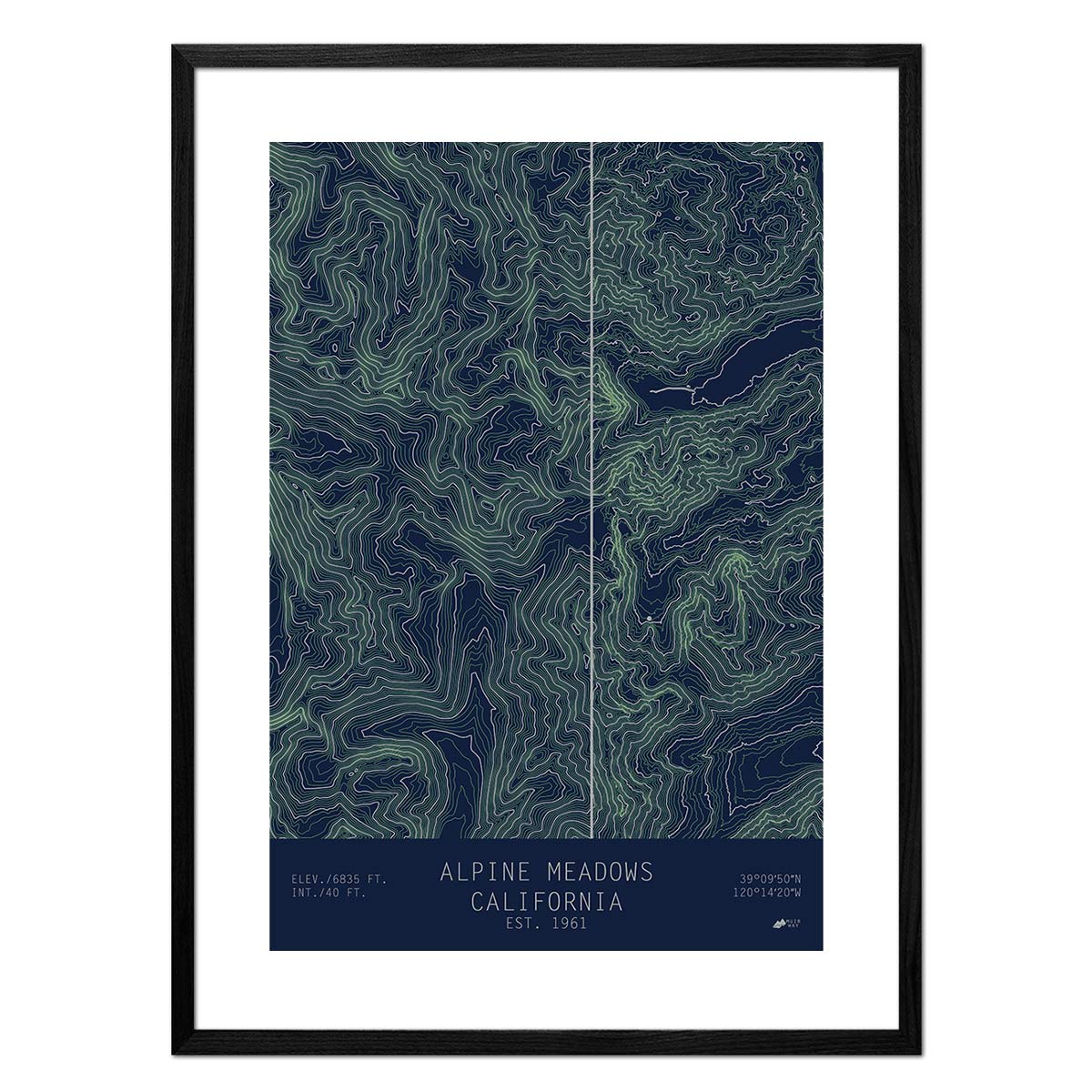 Alpine Meadows, California - Muir Way - TOPO Series