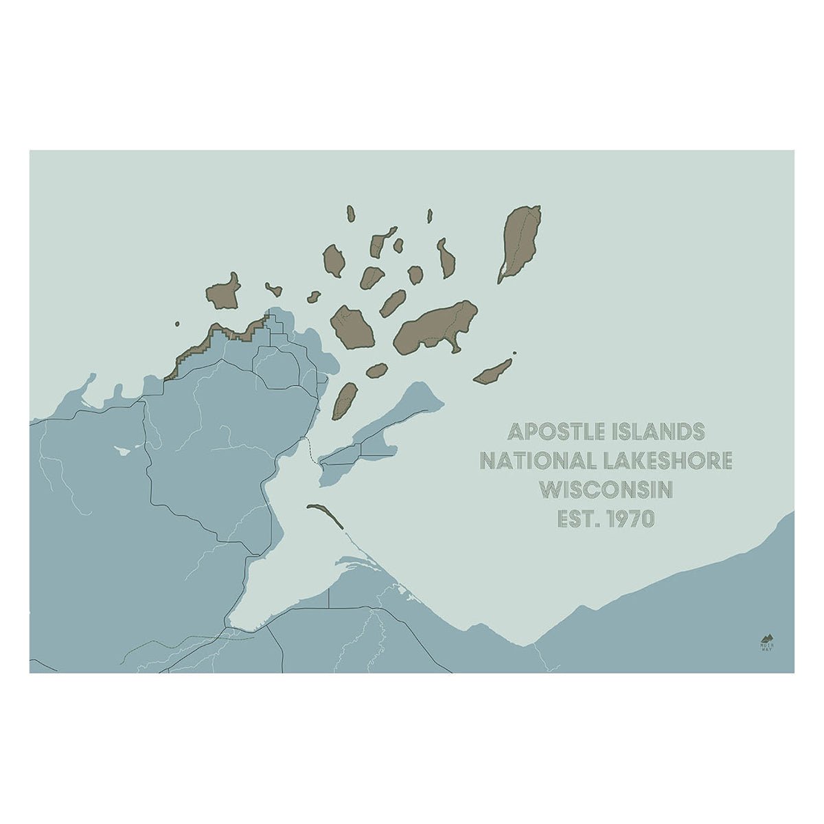 Apostle Islands National Lakeshore Map - Muir Way - National Park