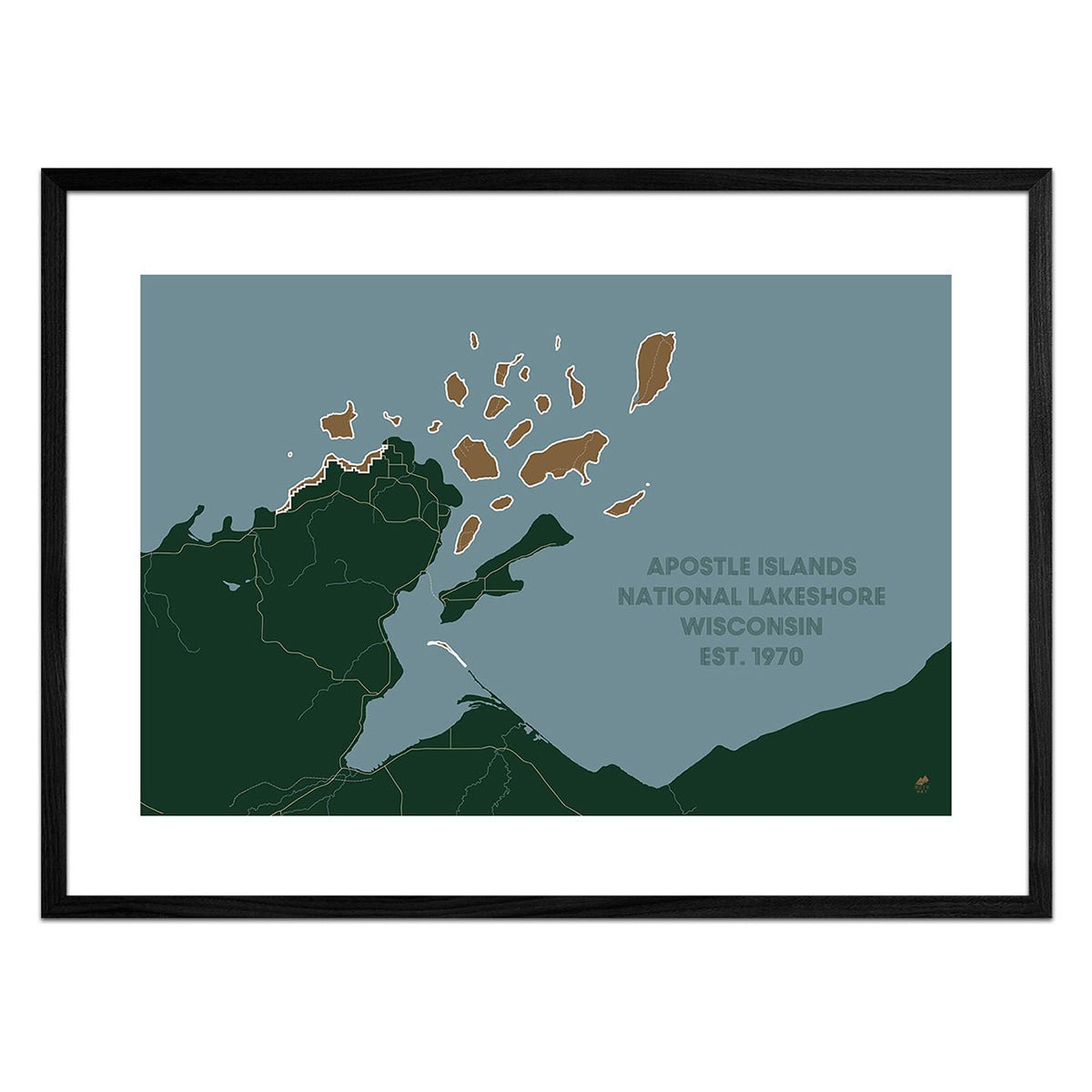Apostle Islands National Lakeshore Map - Muir Way - National Park