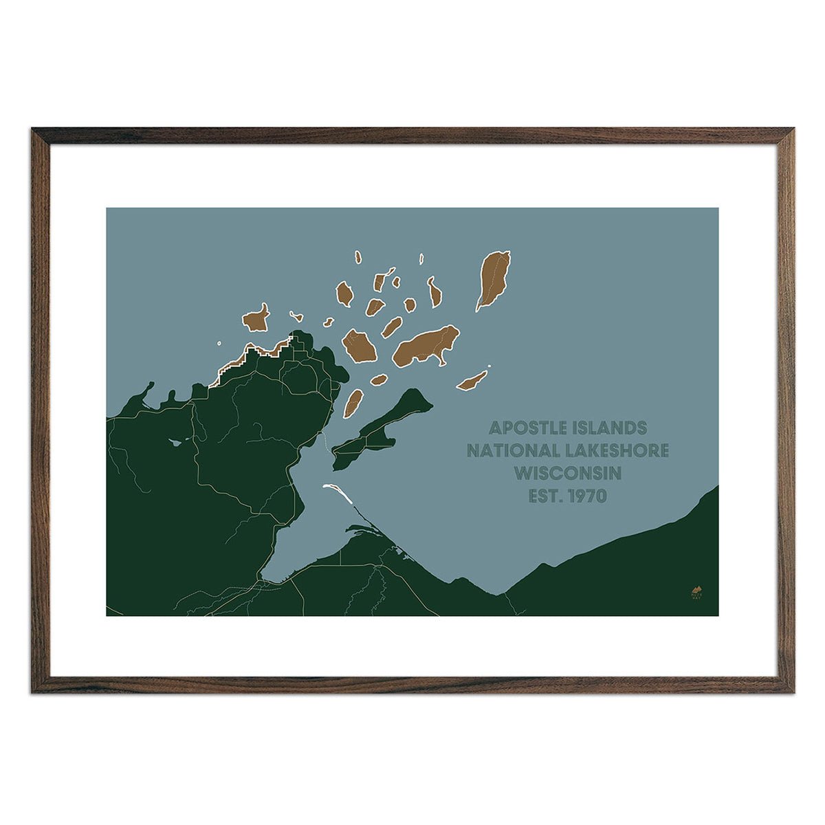 Apostle Islands National Lakeshore Map - Muir Way - National Park