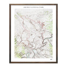 Arches Shaded Relief Map - Muir Way - Relief Series