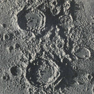 1874 Aristotle and Eudoxus Moon Craters Print - Muir Way - Astronomy