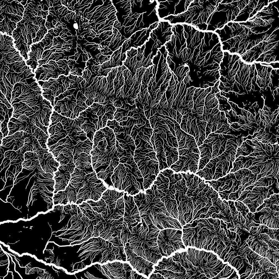 Arizona Hydrological Map - Muir Way - Hydrology
