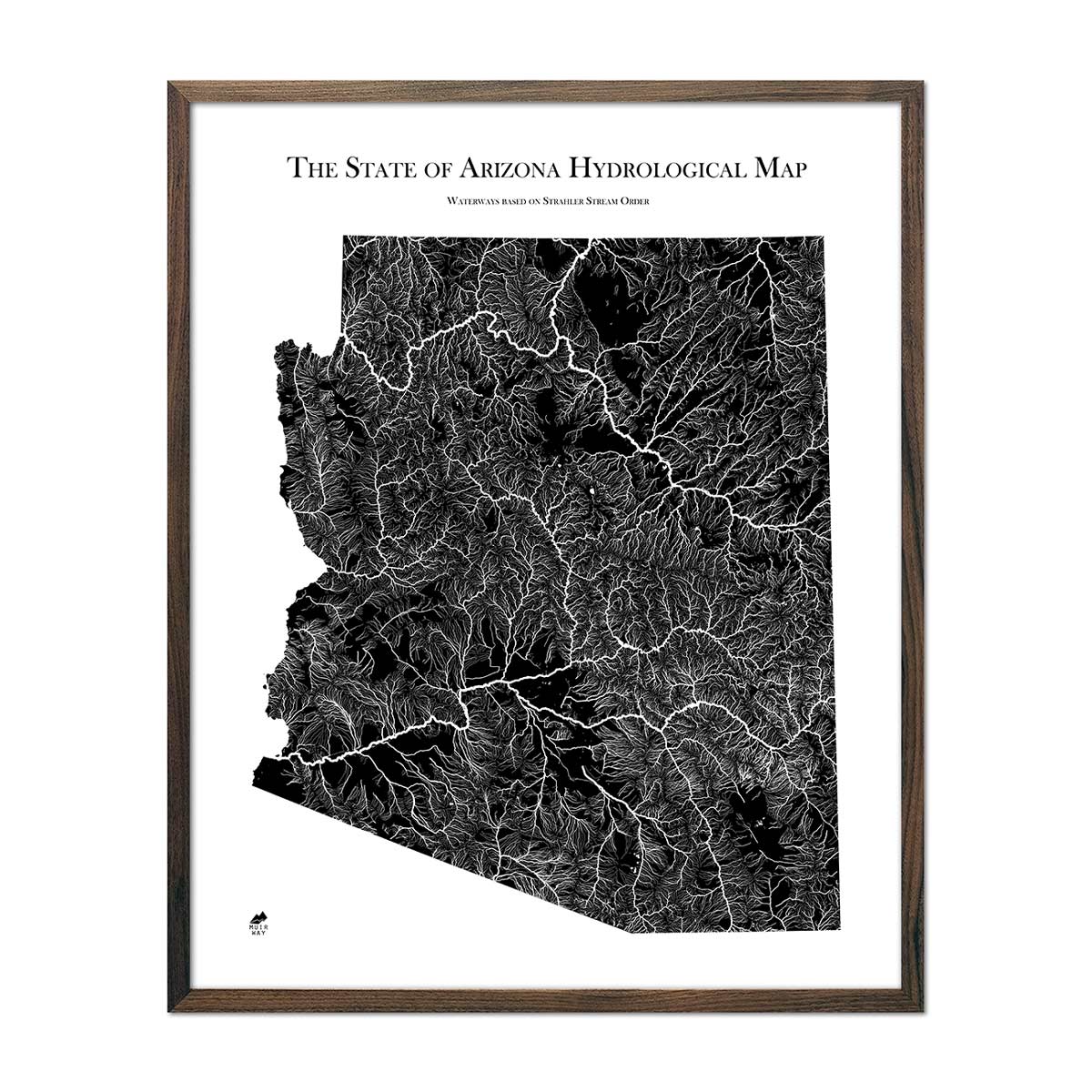 Arizona Hydrological Map - Muir Way - Hydrology