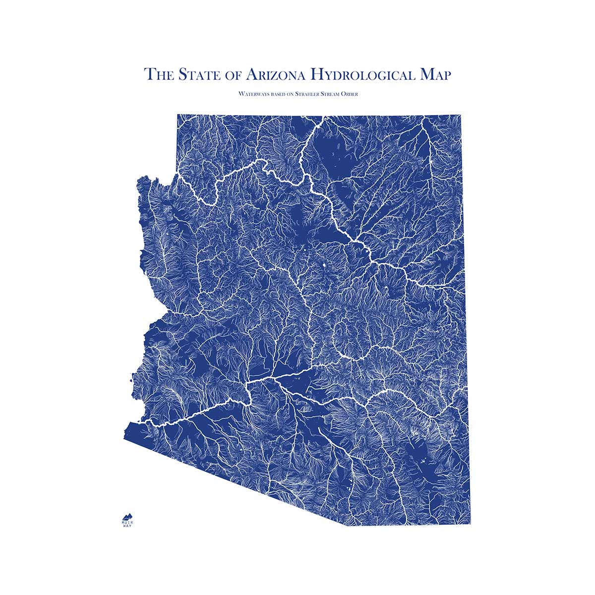 Arizona Hydrological Map - Muir Way - Hydrology