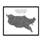 Arkansas - White - Red Regional Hydrological Map - Muir Way - Hydrology
